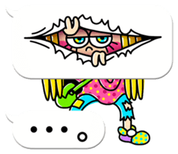 Colorful pop.(White balloon) sticker #10878079