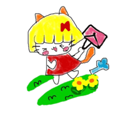 Ms Nekoko is a cat willful freely. sticker #10878483