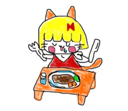 Ms Nekoko is a cat willful freely. sticker #10878509