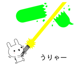 The rabbit which lives to begin to blow sticker #10878682