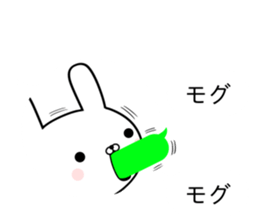 The rabbit which lives to begin to blow sticker #10878683