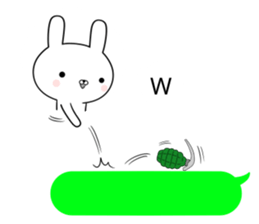The rabbit which lives to begin to blow sticker #10878684