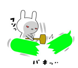 The rabbit which lives to begin to blow sticker #10878685