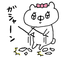 Let's accompanied by a bear~kawaii ver3~ sticker #10878783