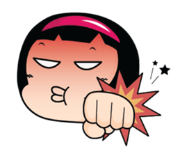 Aromi Grumpy Girl. sticker #10878991