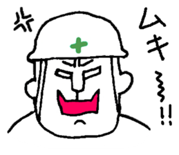 helmet man...safety first sticker #10879409