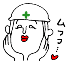 helmet man...safety first sticker #10879410