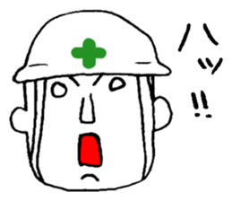 helmet man...safety first sticker #10879429