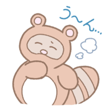 Picnic of a racoon dog sticker #10879762