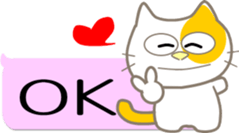 Five lovely cats sticker #10880813