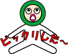 BUTTON MAN WITH THREE HOLES sticker #10881329