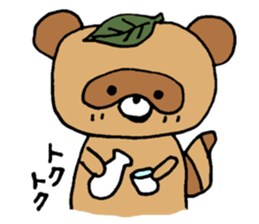 Raccoon dog Tanukichi sticker #10881407