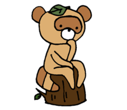 Raccoon dog Tanukichi sticker #10881410