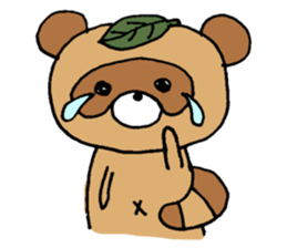 Raccoon dog Tanukichi sticker #10881421