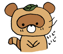 Raccoon dog Tanukichi sticker #10881422
