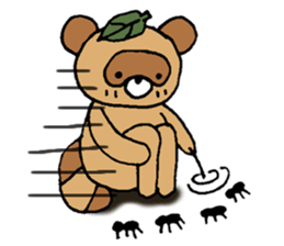 Raccoon dog Tanukichi sticker #10881423