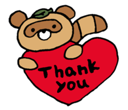 Raccoon dog Tanukichi sticker #10881426