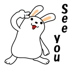 Soft movement of the rabbit sticker #10881839