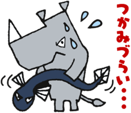 STICKER RHINO! by PORNOGRAFFITTI sticker #10882602