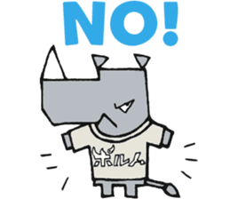 STICKER RHINO! by PORNOGRAFFITTI sticker #10882622