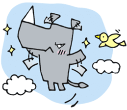 STICKER RHINO! by PORNOGRAFFITTI sticker #10882626