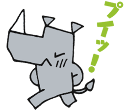STICKER RHINO! by PORNOGRAFFITTI sticker #10882629