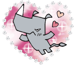 STICKER RHINO! by PORNOGRAFFITTI sticker #10882637