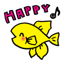 Goldfish horsetail sticker #10883736