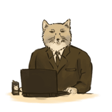 Tibetan Sand Fox of a straight face sticker #10883960