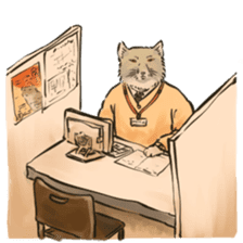 Tibetan Sand Fox of a straight face sticker #10883962