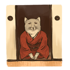 Tibetan Sand Fox of a straight face sticker #10883963