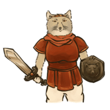 Tibetan Sand Fox of a straight face sticker #10883966