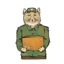 Tibetan Sand Fox of a straight face sticker #10883974