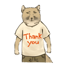 Tibetan Sand Fox of a straight face sticker #10883976