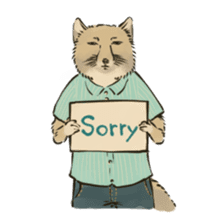 Tibetan Sand Fox of a straight face sticker #10883977