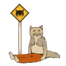 Tibetan Sand Fox of a straight face sticker #10883978