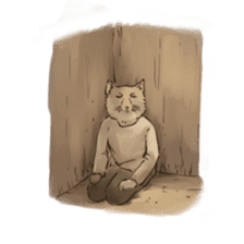 Tibetan Sand Fox of a straight face sticker #10883985