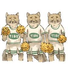 Tibetan Sand Fox of a straight face sticker #10883987