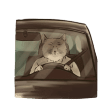 Tibetan Sand Fox of a straight face sticker #10883989