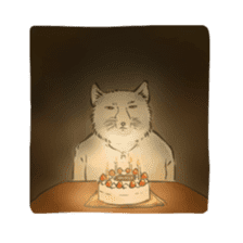 Tibetan Sand Fox of a straight face sticker #10883998