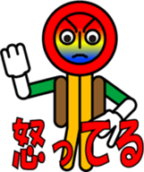 BUTTON MAN WITH TWO HOLES sticker #10884101