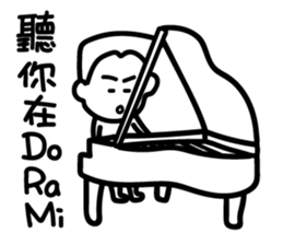 Black and White Speak sticker #10884204