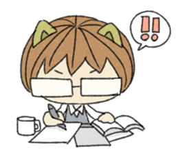 Animal Series to work sticker #10884266