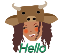 Girls of the world sticker #10884480