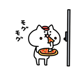 Playing alone cat 3 sticker #10884973