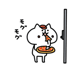 Playing alone cat 3 sticker #10884973