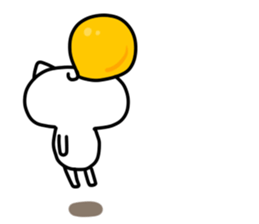 Playing alone cat 3 sticker #10884981