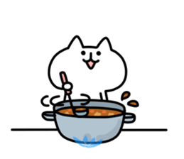 Playing alone cat 3 sticker #10884990