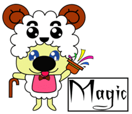 The Chinese zodiac of golden (Mi jiang) sticker #10885027