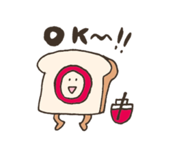 bread love sticker #10886680